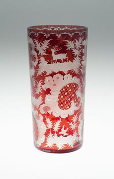 Goblet, Bohemia, c. 1850/80. Creator: Bohemia Glass