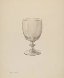 Goblet, c. 1940. Creator: John Dana