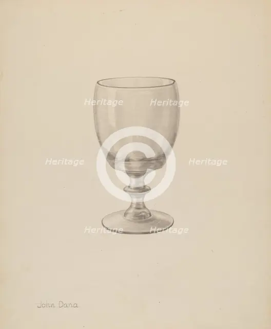 Goblet, c. 1940. Creator: John Dana.