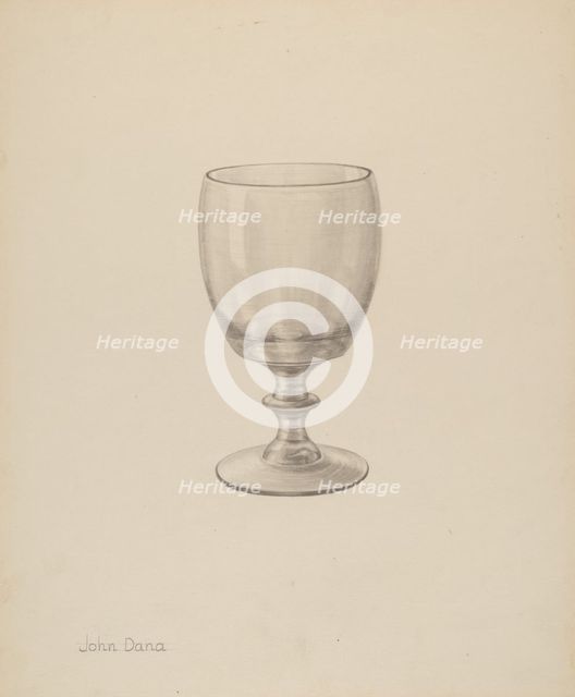 Goblet, c. 1940. Creator: John Dana.