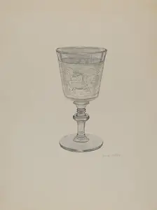 Goblet, c. 1940. Creator: Joseph Mitry
