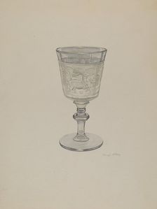 Goblet, c. 1940. Creator: Joseph Mitry
