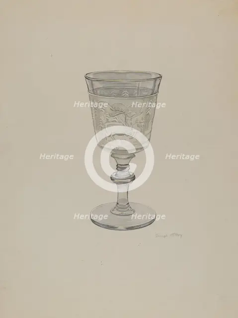 Goblet, c. 1940. Creator: Joseph Mitry.