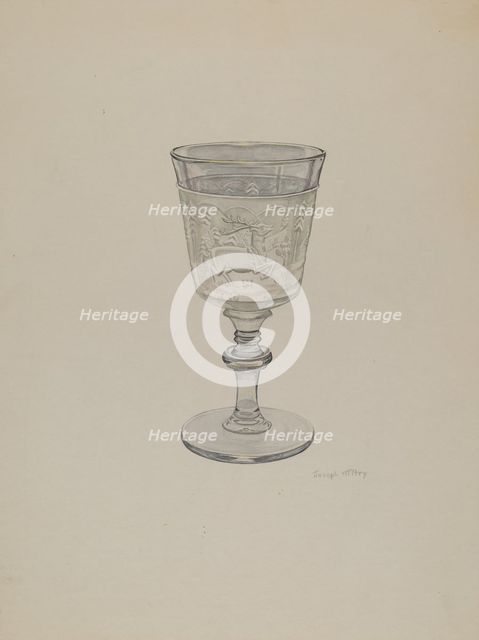 Goblet, c. 1940. Creator: Joseph Mitry.
