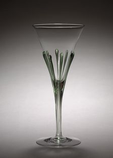 Goblet, c. 1900. Creator: Harry Powell (British, 1835-1922); Whitefriars Glasshouse (British)
