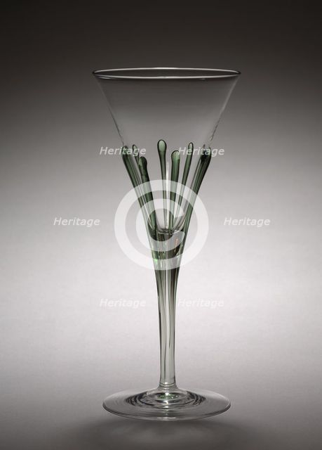 Goblet, c. 1900. Creator: Harry Powell (British, 1835-1922); Whitefriars Glasshouse (British).