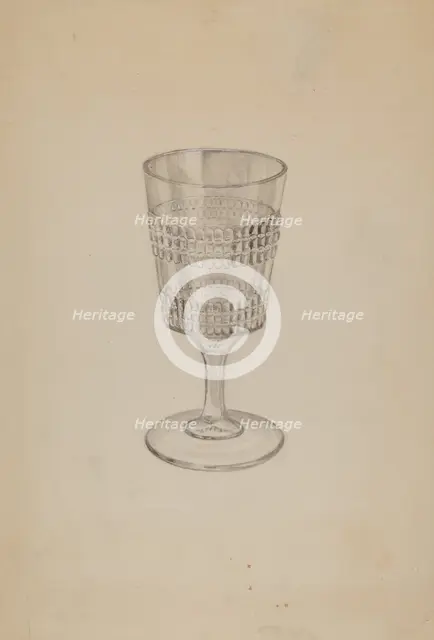 Goblet, c. 1936. Creator: Eva Wilson.