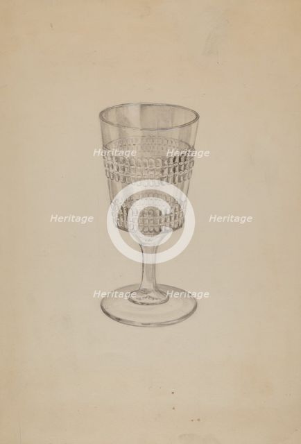 Goblet, c. 1936. Creator: Eva Wilson.
