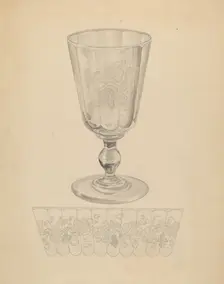 Goblet, c. 1936. Creator: Gertrude Lemberg