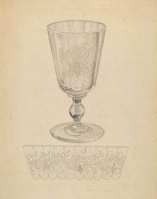 Goblet, c. 1936. Creator: Gertrude Lemberg