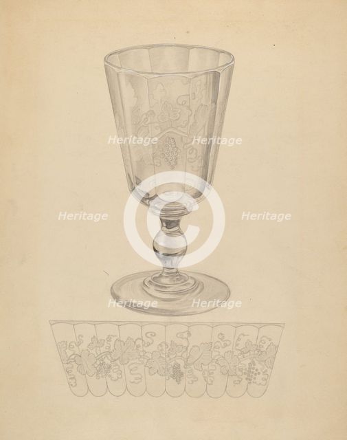 Goblet, c. 1936. Creator: Gertrude Lemberg.