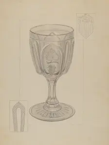 Goblet, c. 1936. Creator: Gertrude Lemberg