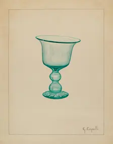 Goblet, c. 1936. Creator: Giacinto Capelli