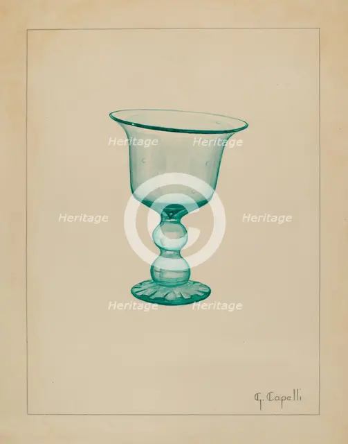 Goblet, c. 1936. Creator: Giacinto Capelli.