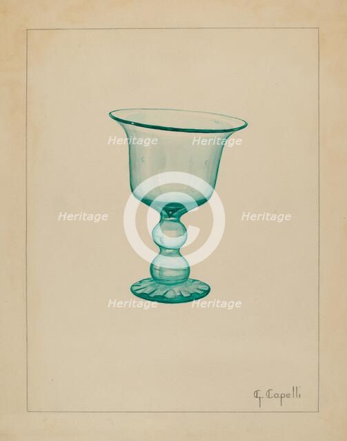 Goblet, c. 1936. Creator: Giacinto Capelli.