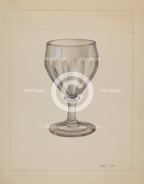 Goblet, c. 1936. Creator: Janet Riza.