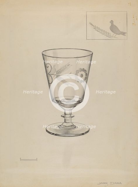 Goblet, c. 1936. Creator: John Dana.