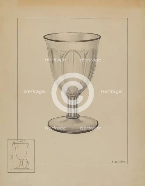 Goblet, c. 1936. Creator: Philip Johnson.