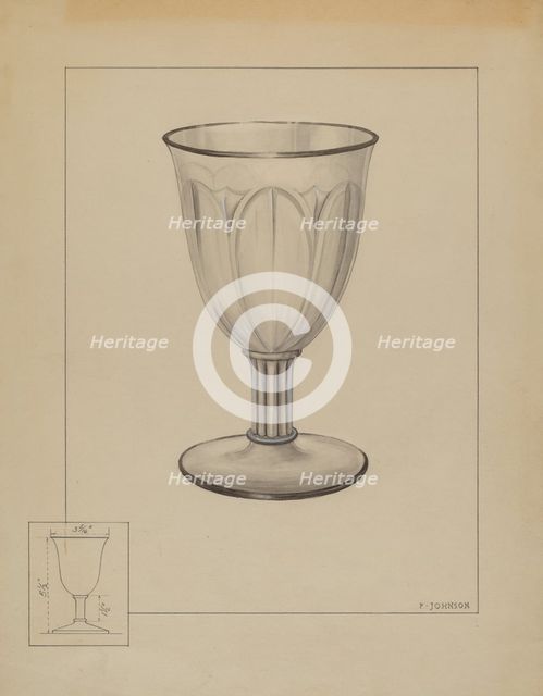 Goblet, c. 1936. Creator: Philip Johnson.