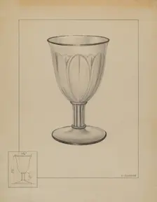 Goblet, c. 1936. Creator: Philip Johnson