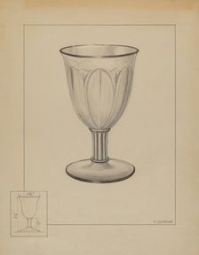 Goblet, c. 1936. Creator: Philip Johnson