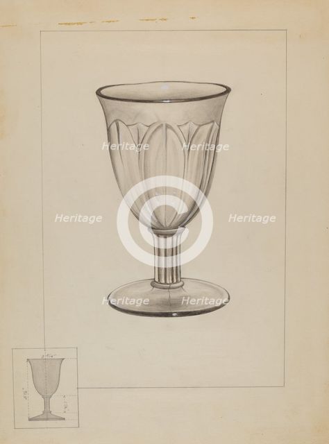 Goblet, c. 1936. Creator: Philip Johnson.