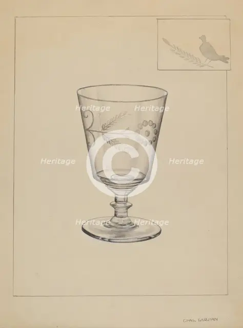 Goblet, c. 1937. Creator: Charles Garjian.