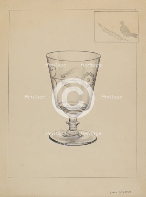 Goblet, c. 1937. Creator: Charles Garjian.