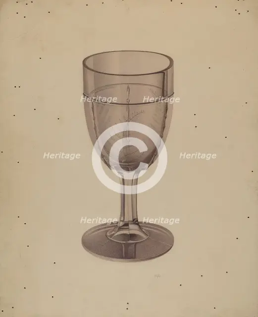 Goblet, c. 1938. Creator: Edward White.