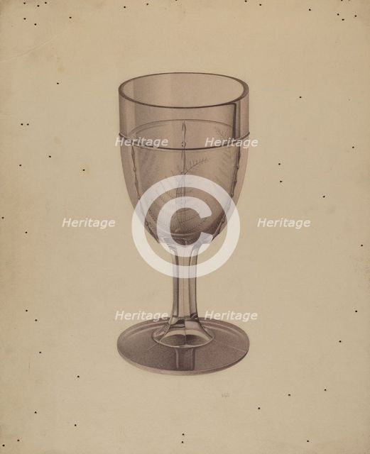 Goblet, c. 1938. Creator: Edward White.