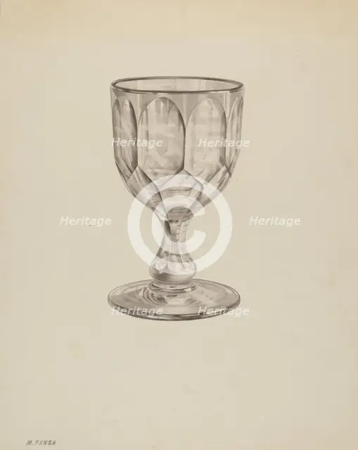 Goblet, c. 1939. Creator: Michael Fenga.