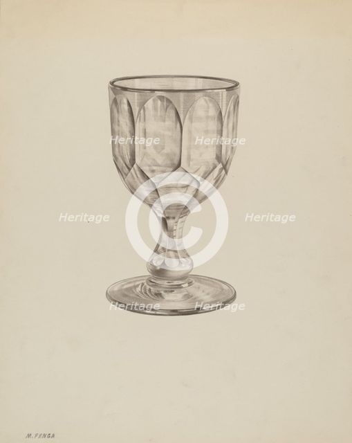 Goblet, c. 1939. Creator: Michael Fenga.