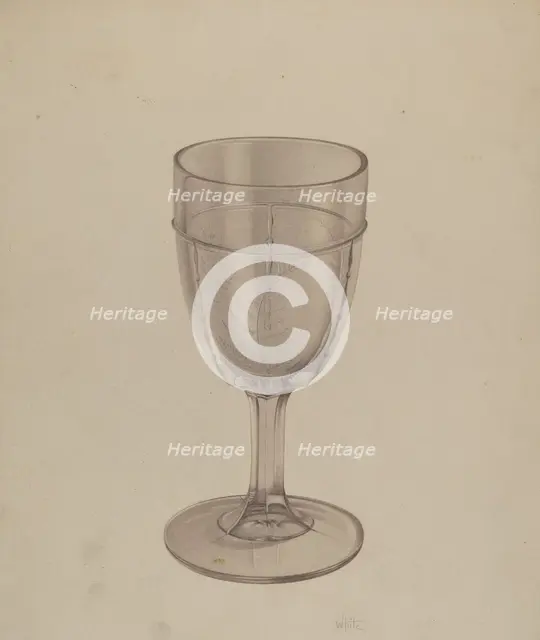 Goblet, c. 1939. Creator: Edward White.