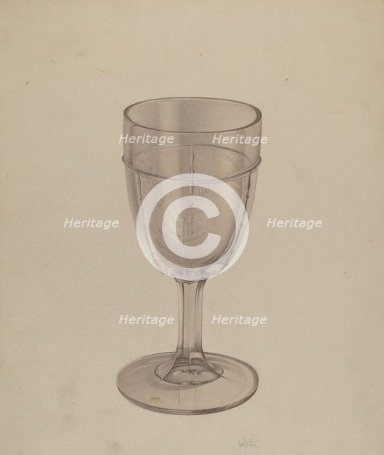 Goblet, c. 1939. Creator: Edward White.