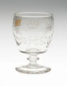 Goblet Commemorating Queen Caroline, England, c. 1820. Creator: Unknown