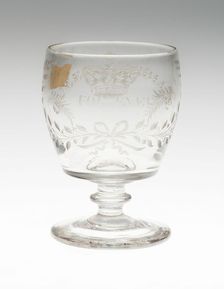 Goblet Commemorating Queen Caroline, England, c. 1820. Creator: Unknown