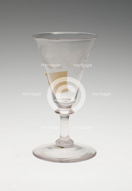 Goblet, England, c. 1760. Creator: Unknown.