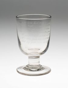 Goblet, England, c. 1820/30. Creator: Unknown