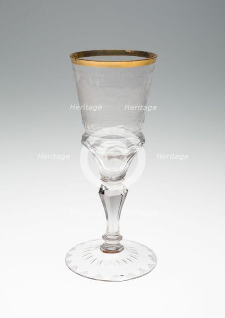 Goblet, Germany, c. 1750. Creator: Unknown.