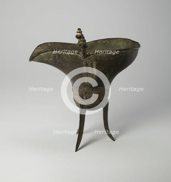 Goblet (jue), Ming dynasty, Tianshun period (1457-1464), 1464. Creator: Unknown.