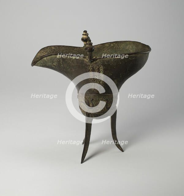 Goblet (jue), Ming dynasty, Tianshun period (1457-1464), 1464. Creator: Unknown.