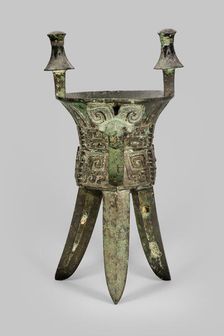 Goblet (jia), Late Shang dynasty, 13th century-1046 B.C. Creator: Unknown