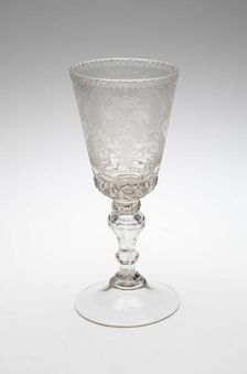 Goblet, Russia, c. 1760. Creator: St Petersburg Glass Factory