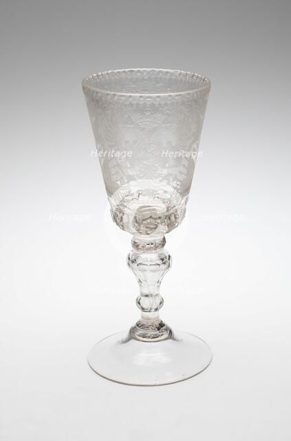 Goblet, Russia, c. 1760. Creator: St Petersburg Glass Factory.