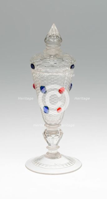 Goblet with Cover, Bohemia, c. 1710/20. Creator: Bohemia Glass.