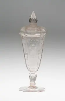 Goblet with Cover, Bohemia, c. 1725. Creator: Bohemia Glass