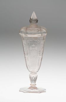 Goblet with Cover, Bohemia, c. 1725. Creator: Bohemia Glass