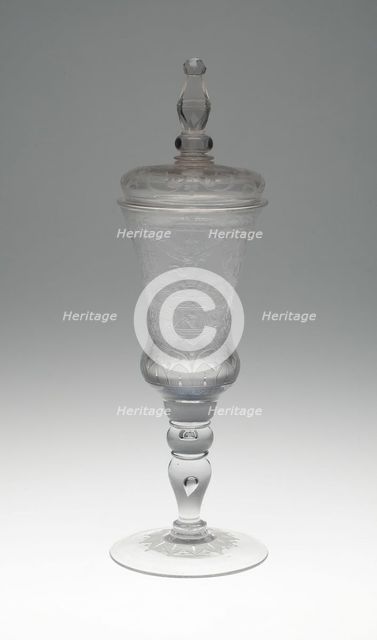 Goblet with Cover, Germany, 1736. Creator: Unknown.