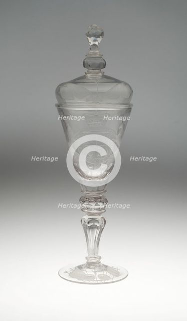Goblet with Cover, Germany, c. 1750. Creator: Unknown.