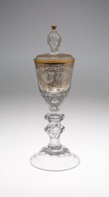 Goblet with Cover, Lauenstein, 1786. Creator: Unknown